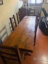 Fratino in legno massello (tavolo rustico)