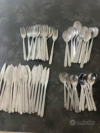 85 posate acciaio inox