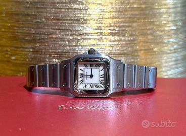 cartier santos lady 1565 galbèe acciaio quarzo