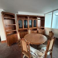 Soggiorno completo in noce