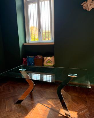 Scrivania in vetro