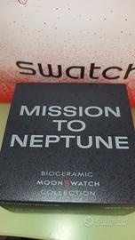 Omega x Swatch mission neptune cinturino struzzo