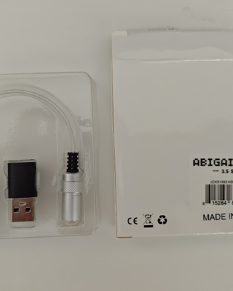 Abigail CX31993 Dongle HD Type-C a 3.5