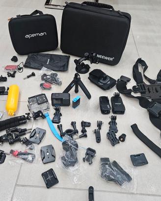 GoPro Hero 10 Black + 3 battery e accessori 
