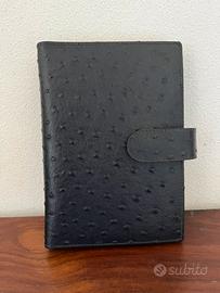Porta agenda Organizer Full Time pelle di struzzo