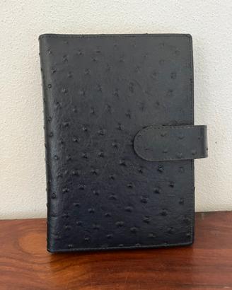 Porta agenda Organizer Full Time pelle di struzzo