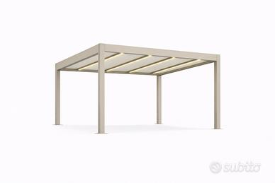 pergotenda elettrica con illuminazione a led