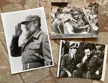 Tre stampe fotografiche originali di Fidel Castro