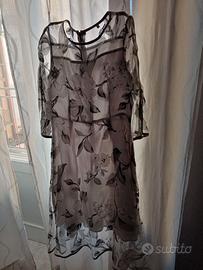 Vestito a fiori in tulle