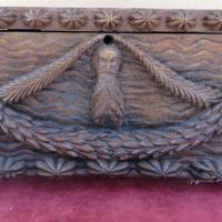 Cv220712 Una eccezionale cassetta in legno intag