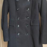 Cappotto H&M doppio petto nero. Taglia S