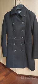 Cappotto H&M doppio petto nero. Taglia S