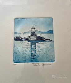 Quadro:Acquaforte firma Priscilla Ganassini