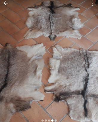 Tappeti in pelo di capretto con retro in pelle 
