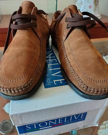 Scarpe U Made in Italy Stonelive tabacco Nabuk 45