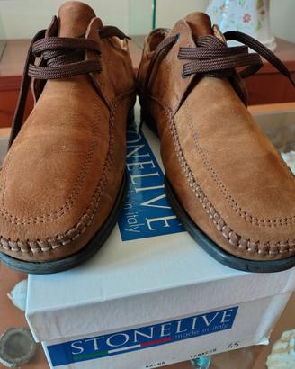 Scarpe U Made in Italy Stonelive tabacco Nabuk 45