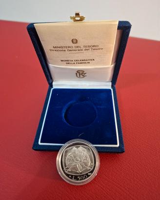 500 Lire argento 1987 "Anno della Famiglia"