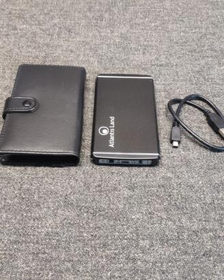 Hard disc completo di case e custodia 320 Gb