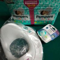 kit set lotto baby copriwater wc pannolini e ciucc