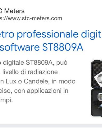 Luxmetro professionale digitale ST8809A