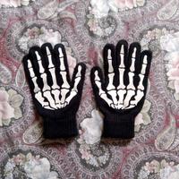 Guanti In Maglia Scheletro Taglia L - Punk