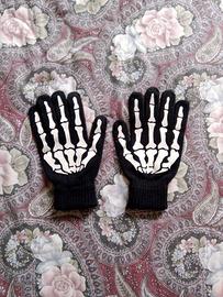 Guanti In Maglia Scheletro Taglia L - Punk
