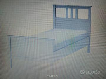 Letto singolo 90x200 con doghe