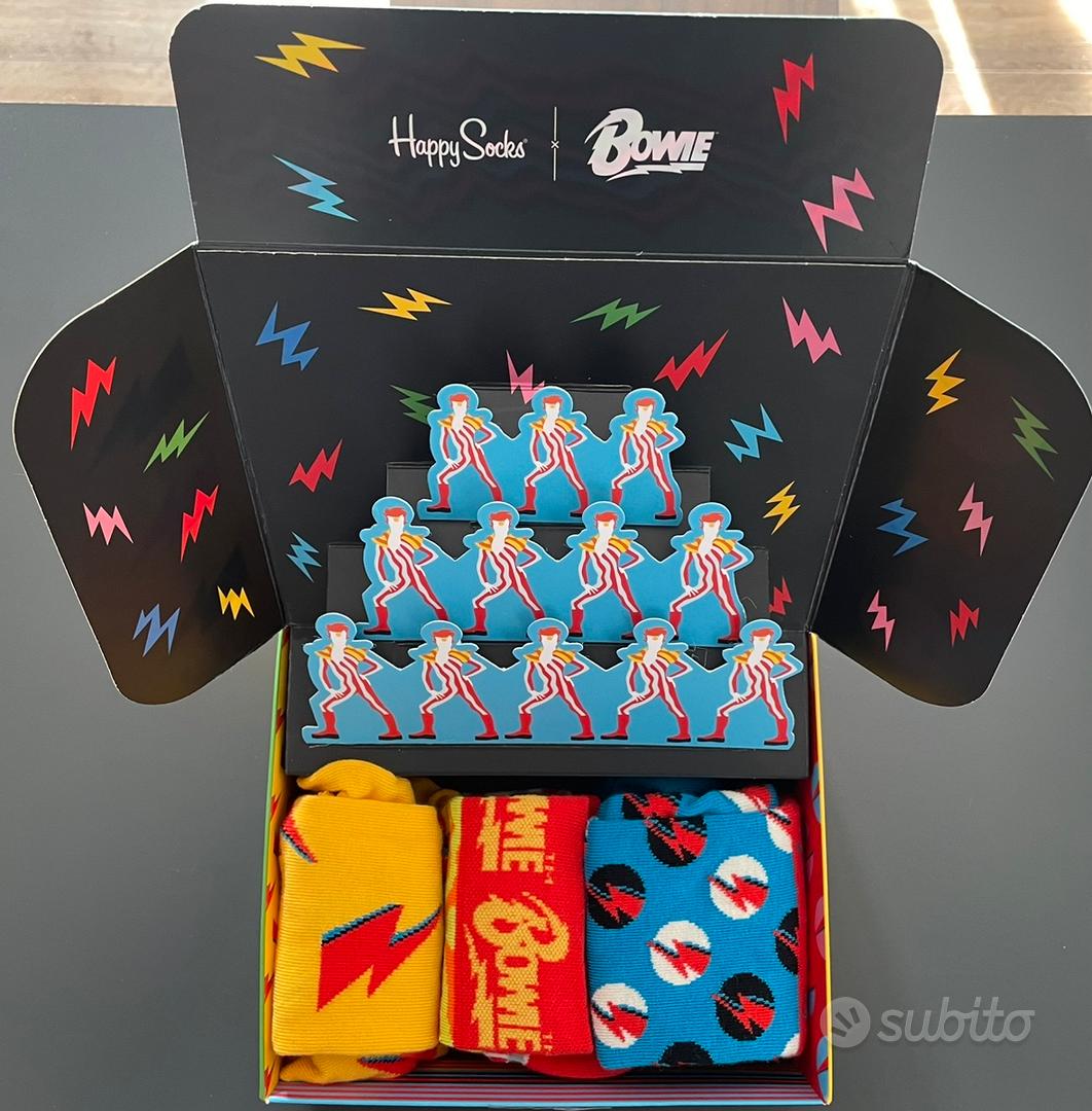 Calzini Happy Socks Box David Bowie Taglia 36/40 - Abbigliamento e
