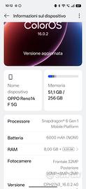 Oppo reno 14 8ram 256gb pari al nuovo android
