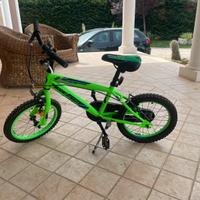 bicicletta bimbo da 16 atala verde fluido splash