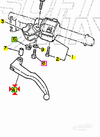 Leva frizione Yamaha RD350 29L839120100