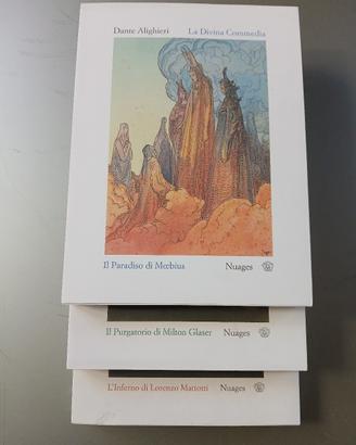 divina commedia  in tre volumi illustrata.