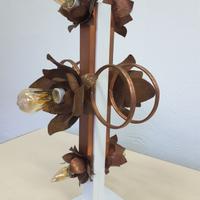 lampada da tavolo in rame 