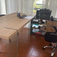 Arredamento da ufficio moderno faggio vetro