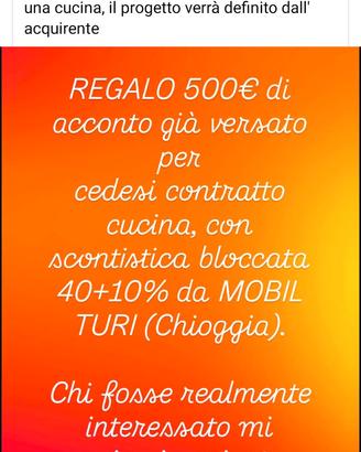 CAMBIO contratto CUCINE MOBILTURI con 40%(Serio))