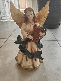 statuetta angelo con la lira