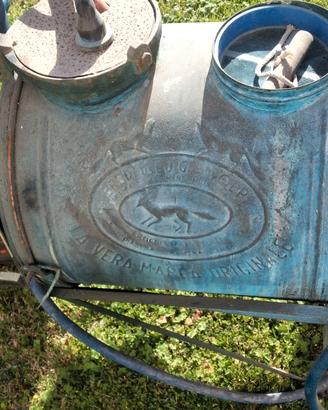 Pompa irrigatrice Volpe motorizzata vintage