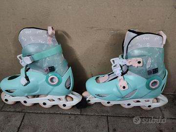 OXELO Set Roller bambina PLAY5 verde 34-36