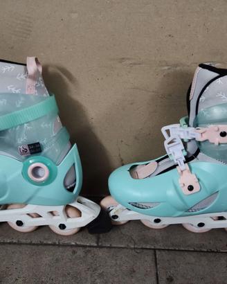 OXELO Set Roller bambina PLAY5 verde 34-36