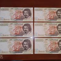 6x Caravaggio consecutive 