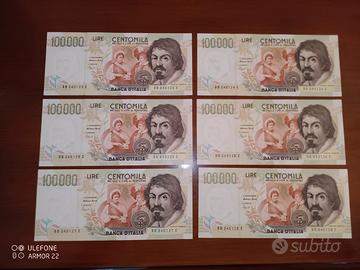 6x Caravaggio consecutive 