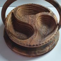 Cesto in legno porta frutta