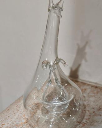 Scultura Canguro con cucciolo Parise Vetro