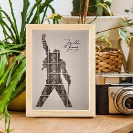 Freddie Mercury - Quadro con francobolli