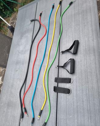 Set bande elastiche allenamento in viaggio/casa