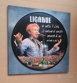 Vinile 33 giri a quadro omaggio a Luciano Ligabue 