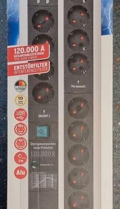 Multipresa gaming 14 prese con protezione.Garanzia
