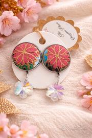 Orecchini tessuto giapponese 