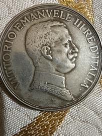 VITTORIO EMANUELE III 5 LIRE 1914