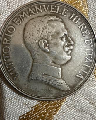 VITTORIO EMANUELE III 5 LIRE 1914